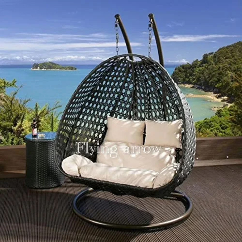 FLYING ARROW-Iron Outdoor Furniture Double Seater Beautiful Swing with Stand