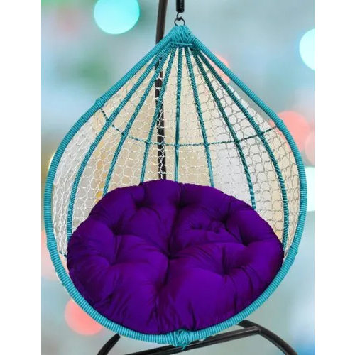 Flying Arrow Outdoor Furniture Swing Chair With Stand - Color: Sky Blue And Purple