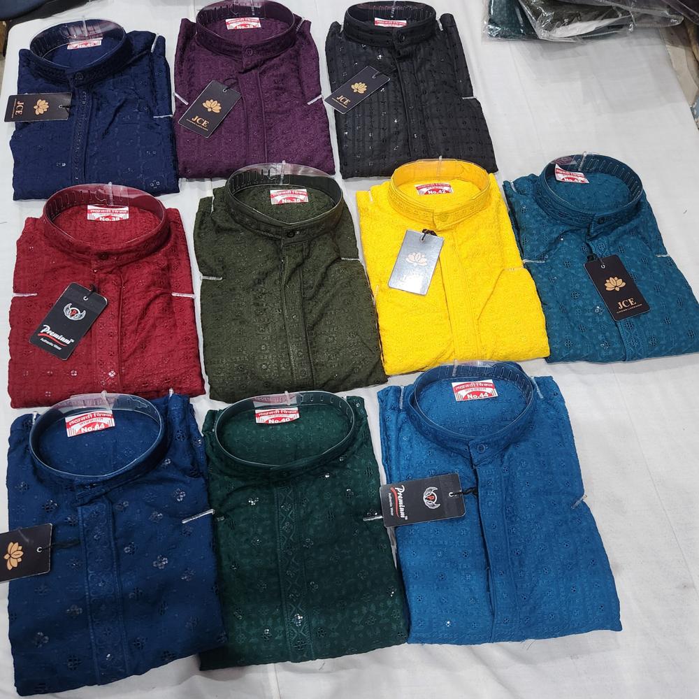 Lucknowi Shiffli Embriodery Kurta - Feature: ]