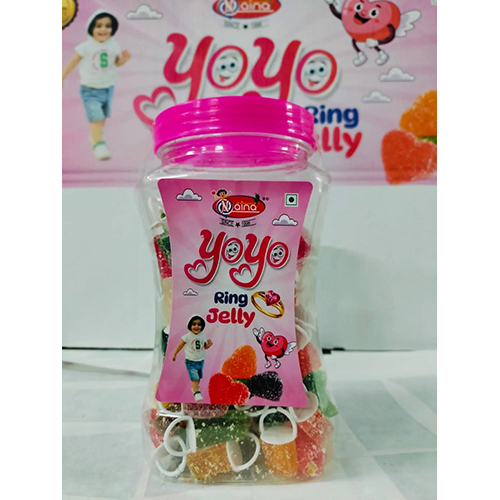 Yoyo Ring Jelly - Solid Fruit-Flavored Candy, 6-Month Shelf Life, Eggless Composition, Perfect for Sweet Treats and Enjoyable Snacking
