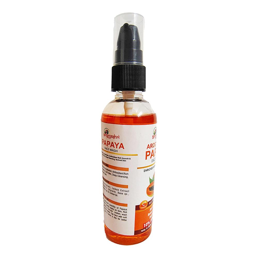 Papaya Face Wash - 100% Safe, Flexible Formula | Reduces Acne And Pimples, Soothes Inflammation And Redness, Orange Color