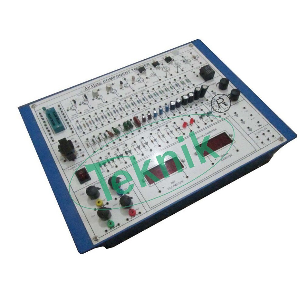 Analog Component Trainer - 0-50v Power Supply, 20-pin Veroboard, Digital Meters, Rectifier Diodes, Variable Resistors, Zener & Capacitors | Versatile Analog & Discrete Component Training
