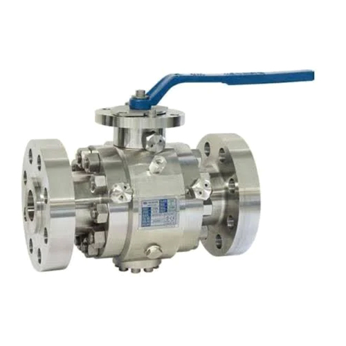 2 Piece Trunnion Mounted Ball Valve - Color: Silver