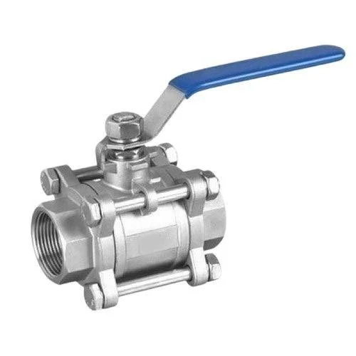 Industrial Ball Valve - Stainless Steel, Different Sizes | Polished Finish, Corrosion Resistant, Effective Flow Control