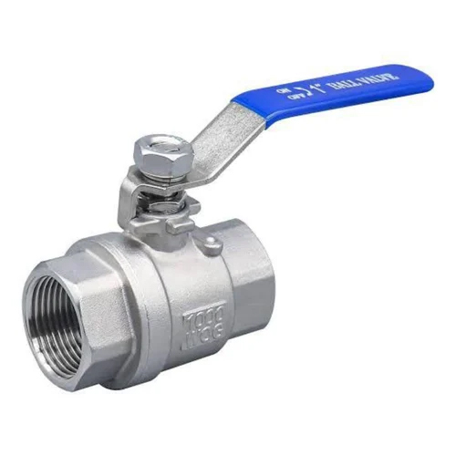 Screwed Ball Valve - Color: Silver