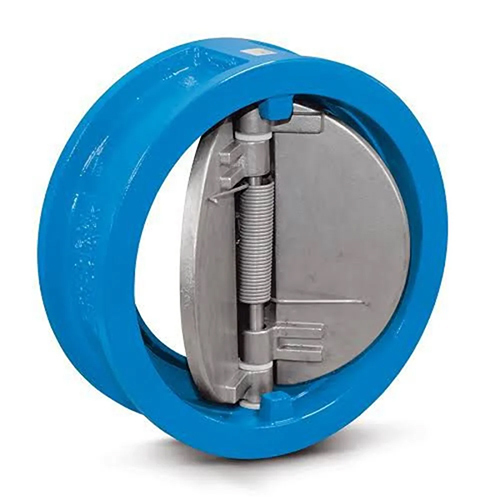 Dual Plate Check Valve - Color: Blue