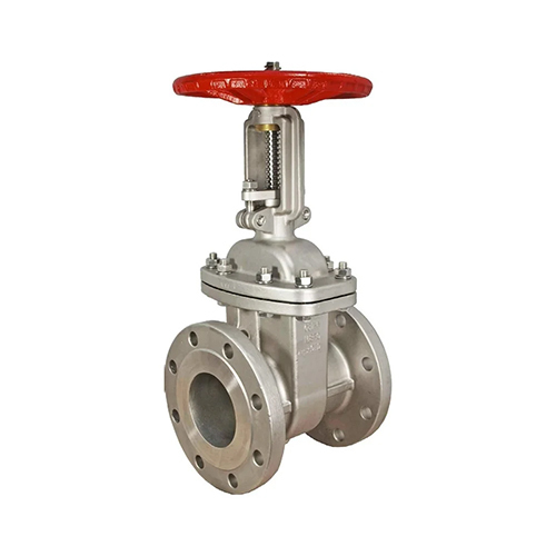 Industrial Gate Valve - Stainless Steel, Different Size, Polished Silver Finish | Round Shape for Water Media, Ideal for Industrial Use