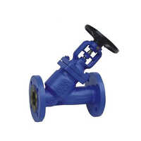 Y Pattern Cross Body Globe Valve - Color: Blue
