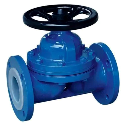 Cast Iron Diaphragm Valve - Color: Blue