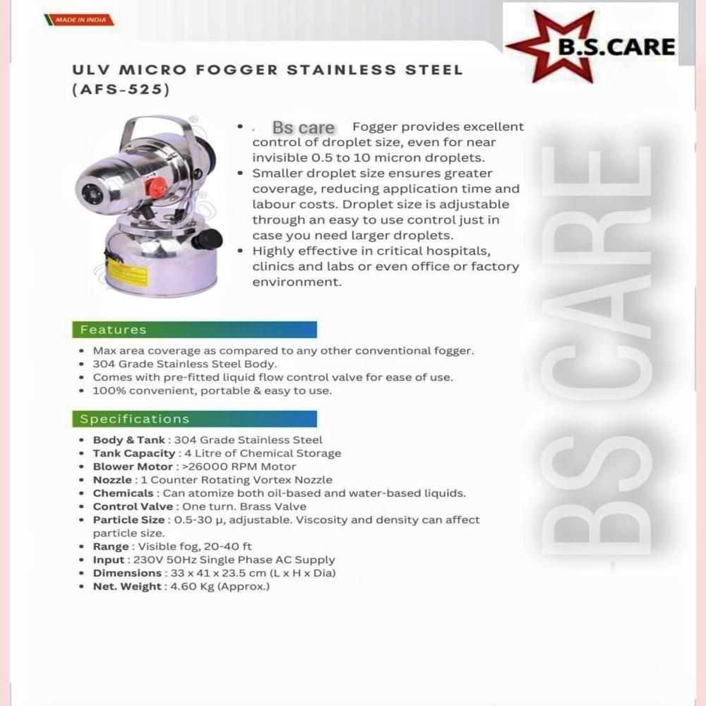 Hospital Fogger Machine