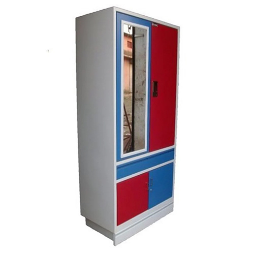 Metal Cupboard With Mirror - Color: Multicolour