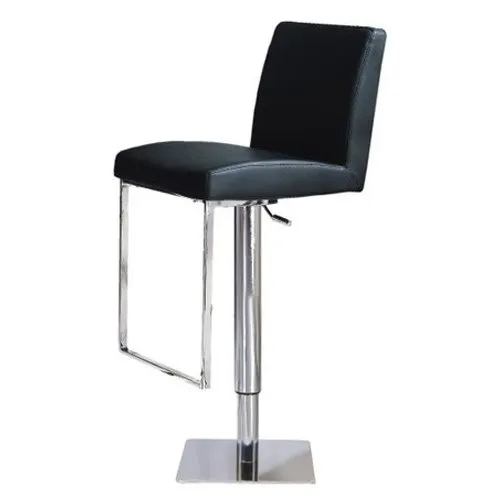 Leather Bar Chair - Color: Black