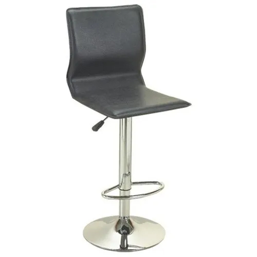 Synthetic Leather Bar Chair - Color: Black