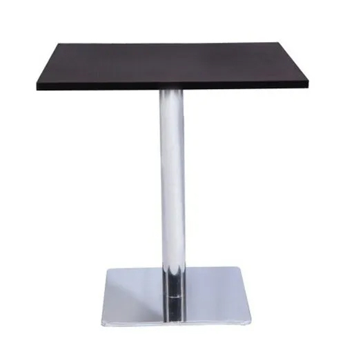 Square Cafeteria Table - Color: Black