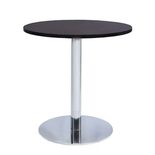 Round Cafeteria Table - Color: Black