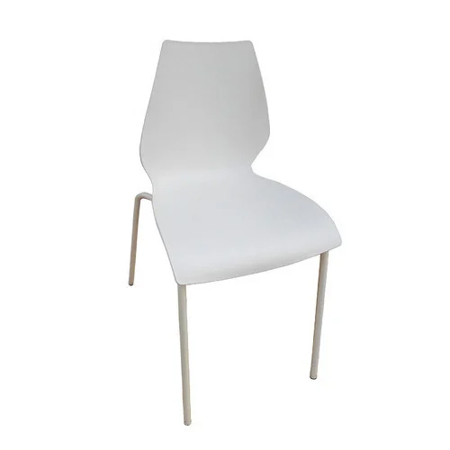 White Plastic Cafeteria Chair