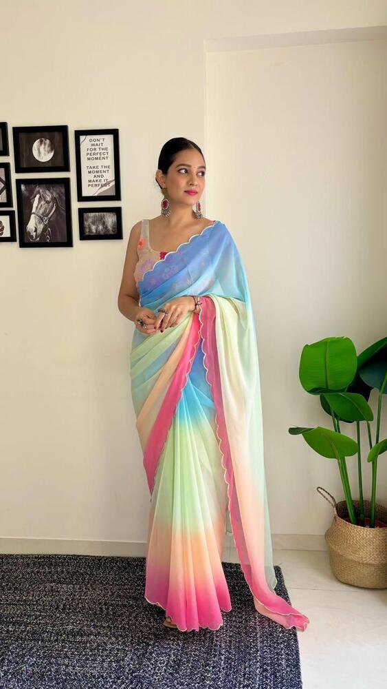 BOLLYWOOD SEQUINS SAREE