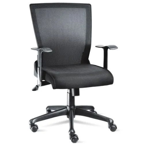 Black Office Revolving Chair - Assembly: No Assembly Required