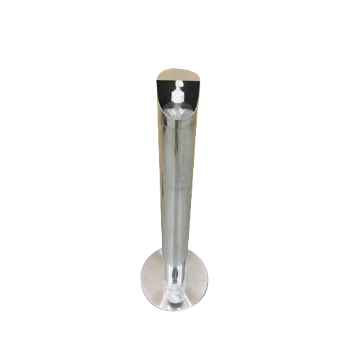 Steel Foot Operator Hand Sanitizer Dispenser Stand - Color: Silver