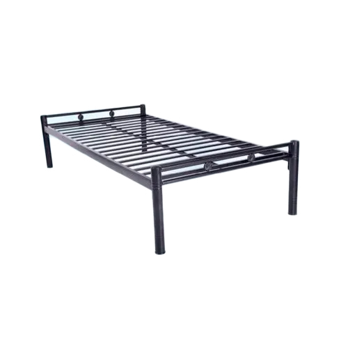 Powder Coated Metal Bed - Color: Black