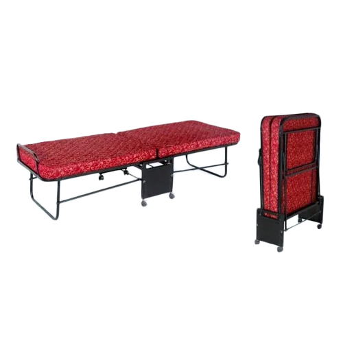 3 X 6 Feet Rollaway Folding Bed - Color: Red