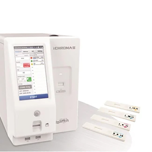 I Croma III Fluorescence Immunoassay Analyzer - Durable ABS Plastic, 220 Volt Electric | Sleek White Finish, User-Friendly Design, Versatile Diagnostic Testing