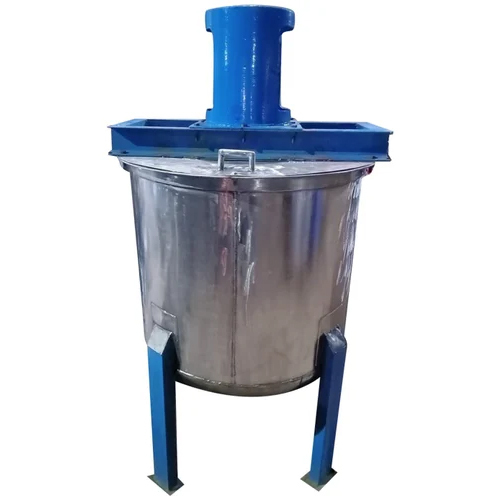 500 Ltr Stainless Steel Open Mixer Tank - Color: Silver