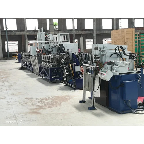 Motorcycle Wheel Rim Roll Forming Machine - Color: Blue