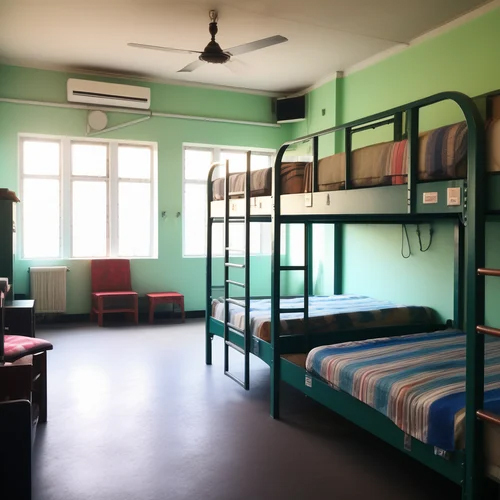 Metal Double Bunk Bed - Application: Hostel