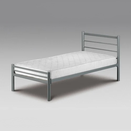 Foldable Metal Bed - Color: Silver