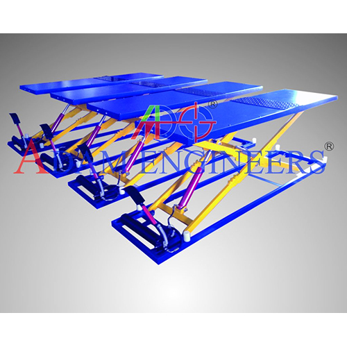 Two Wheeler Hydraulic Scissor Lift - Attributes: Rust Proof