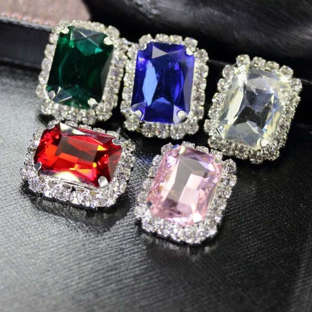 Diamond Jewellery Interchangeable Triangular Shaped Earringss