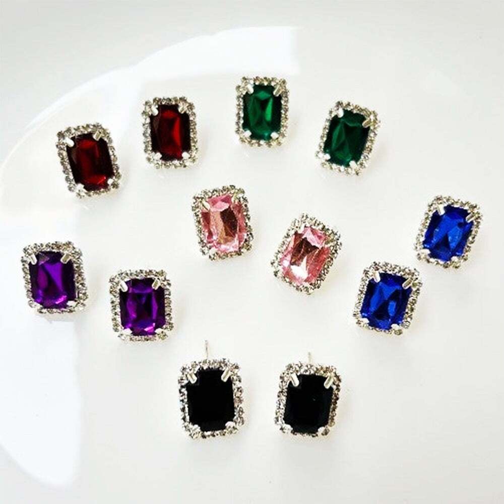 Diamond Jewellery Interchangeable Triangular Shaped Earringss