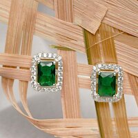 Diamond Jewellery Interchangeable Triangular Shaped Earringss