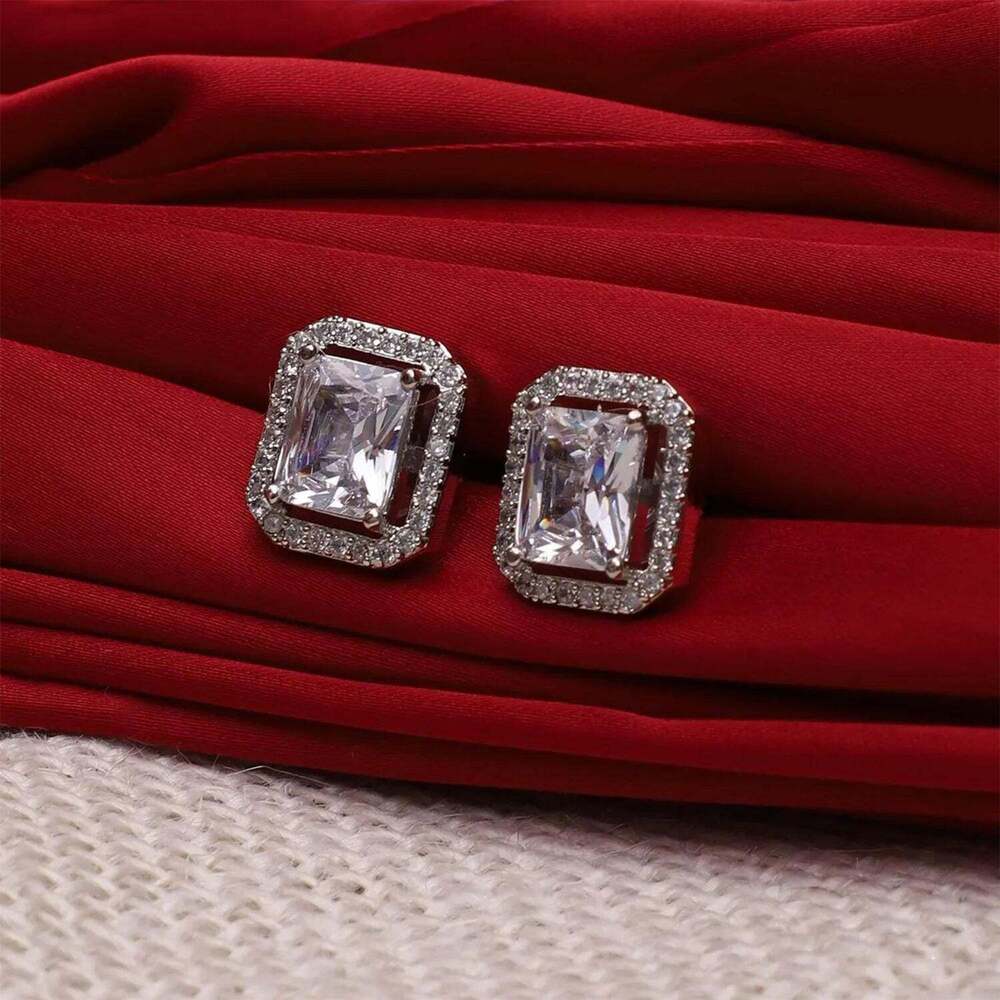 Diamond Jewellery Interchangeable Triangular Shaped Earringss