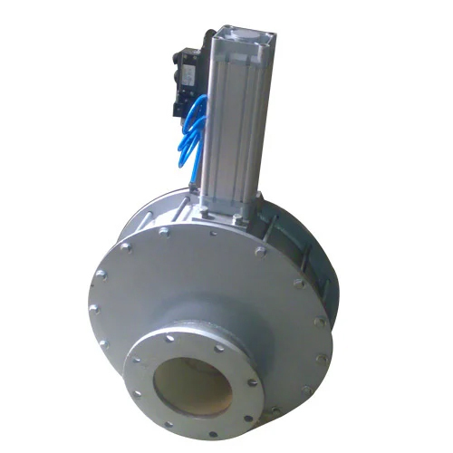 Pipe And Round Gate Valve - Color: Grey