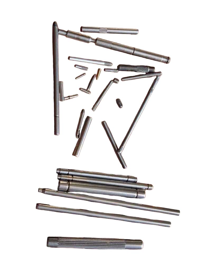 Knurled Pins - Stainless Steel, Industrial Grade | Polished Silver Finish for Hardware Application