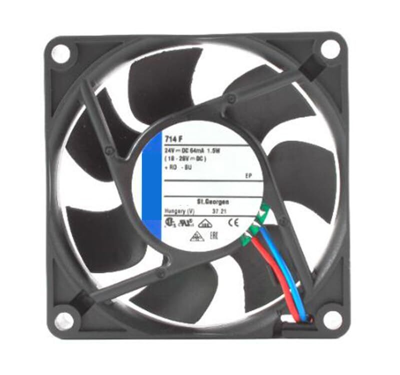 ebm-papst 714 F Series Axial Fan  24 V dc DC Operation 1.5W, 63mA Max  70*70*15mm