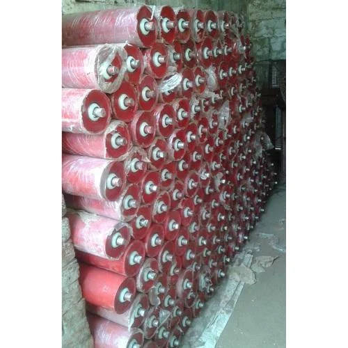 Industrial Rubber Rollers - Color: Red