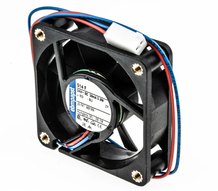 ebm-papst 514 F Series Axial Fan, 24 V dc, DC Operation 900mW, 50*50*15mm
