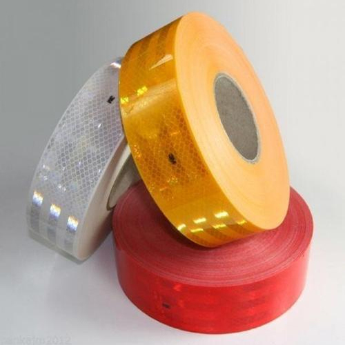 Industrial Retro Reflective Tape - Acrylic Foam, Solvent Adhesive, Any Color | Water, Heat, and Chemical Resistant, High Visibility in Low-Light Conditions