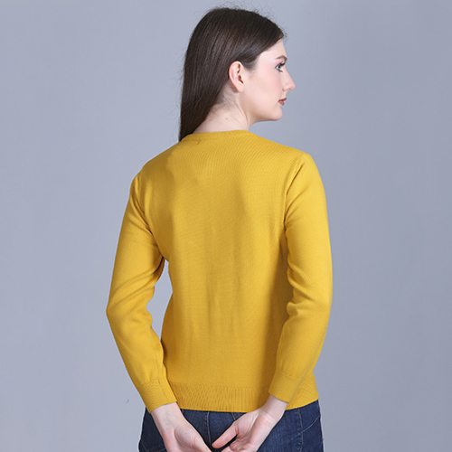 Ladies Yellow Solid Cardigan - Color: Different Available