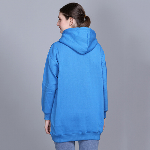 Full Sleeve Printed Sky Blue Sweatshirt