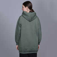 Ladies Full Sleeve Printed Green Sweatshirt