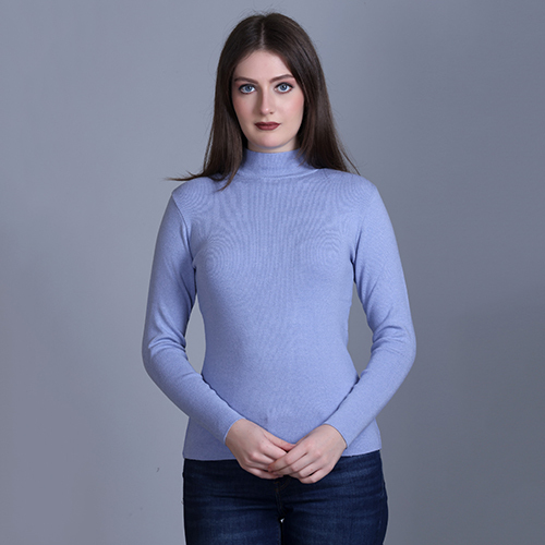 Sky Blue High Neck Pullover - Color: Different Available