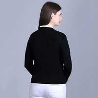 Ladies Black V-NECK TOP