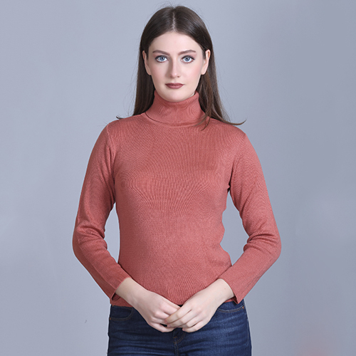 Ladies High Neck Pullover
