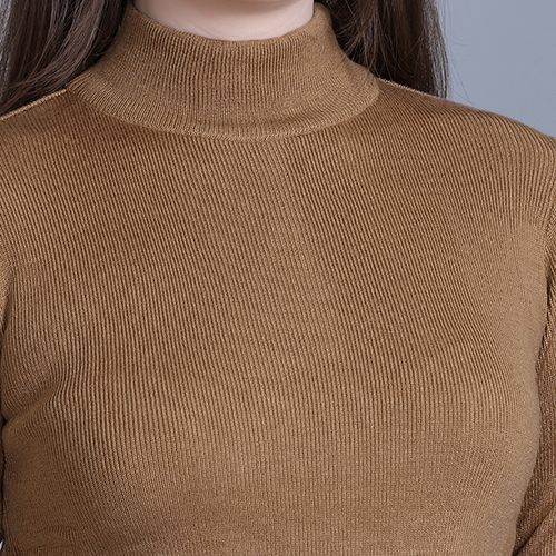Ladies High Neck Pullover - Wool Fabric, Sizes S-m-l-xl , Hand Knitted Design, Available In Various Elegant Colors For Women