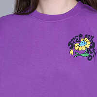 Full Sleeve Printed Purple Sweatshirt
