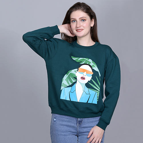 Full Sleeve Graphic Print Sweatshirt - Color: Different Available